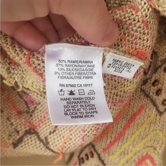 Crocheted Knit Bead Sigrid olsen Sport Cardigan - Picture 9 of 14